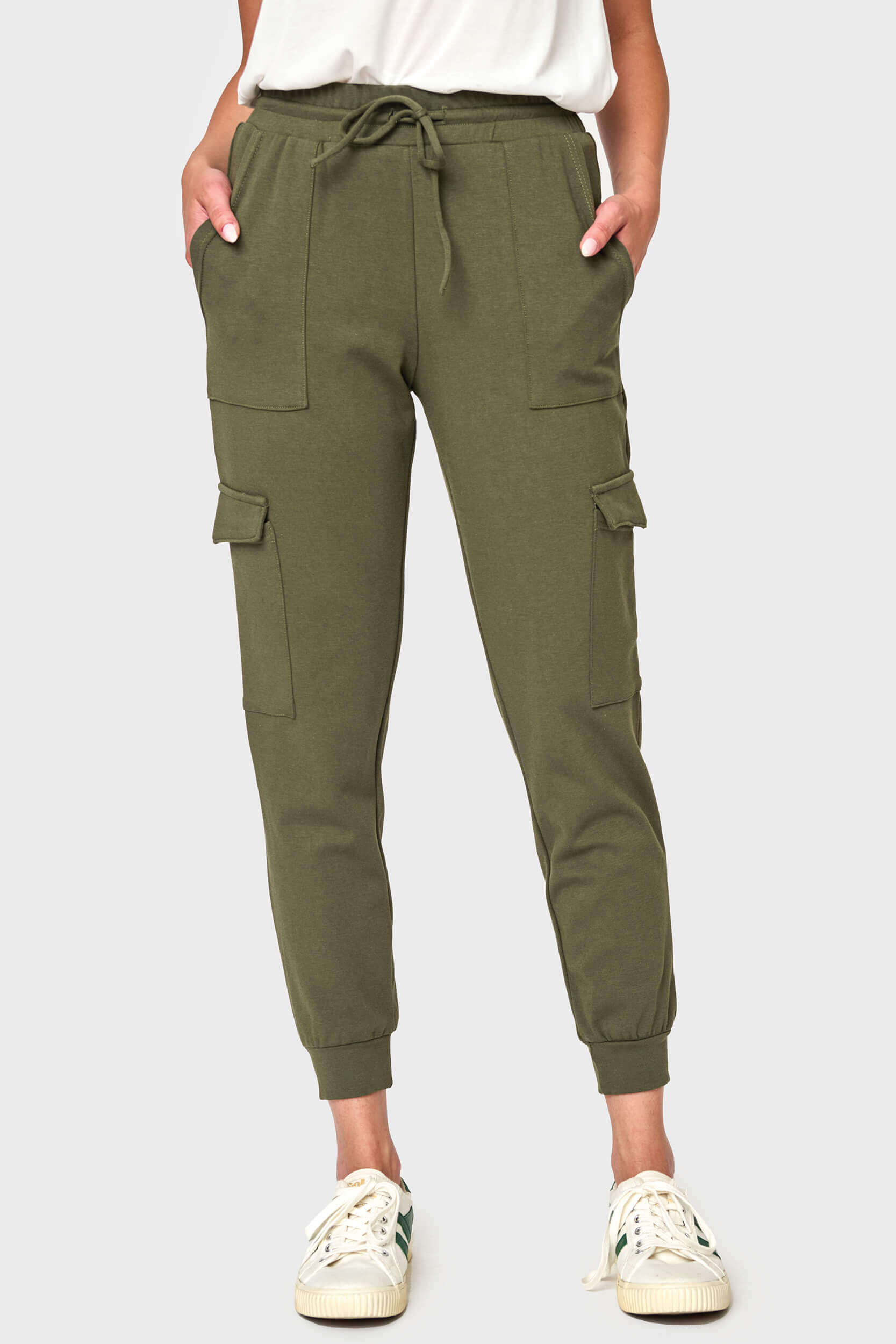 Essential Soft Ponte Cargo Jogger | Milk & Baby