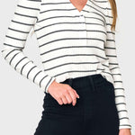 The Amelia Ribbed Henley | Milk & Baby