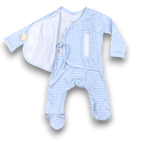 Heart2Heart Skin-to-Skin Onesie Blue/White Stripe