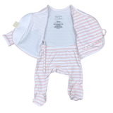 Heart2Heart Skin-to-Skin Onesie Pink/White Stripe