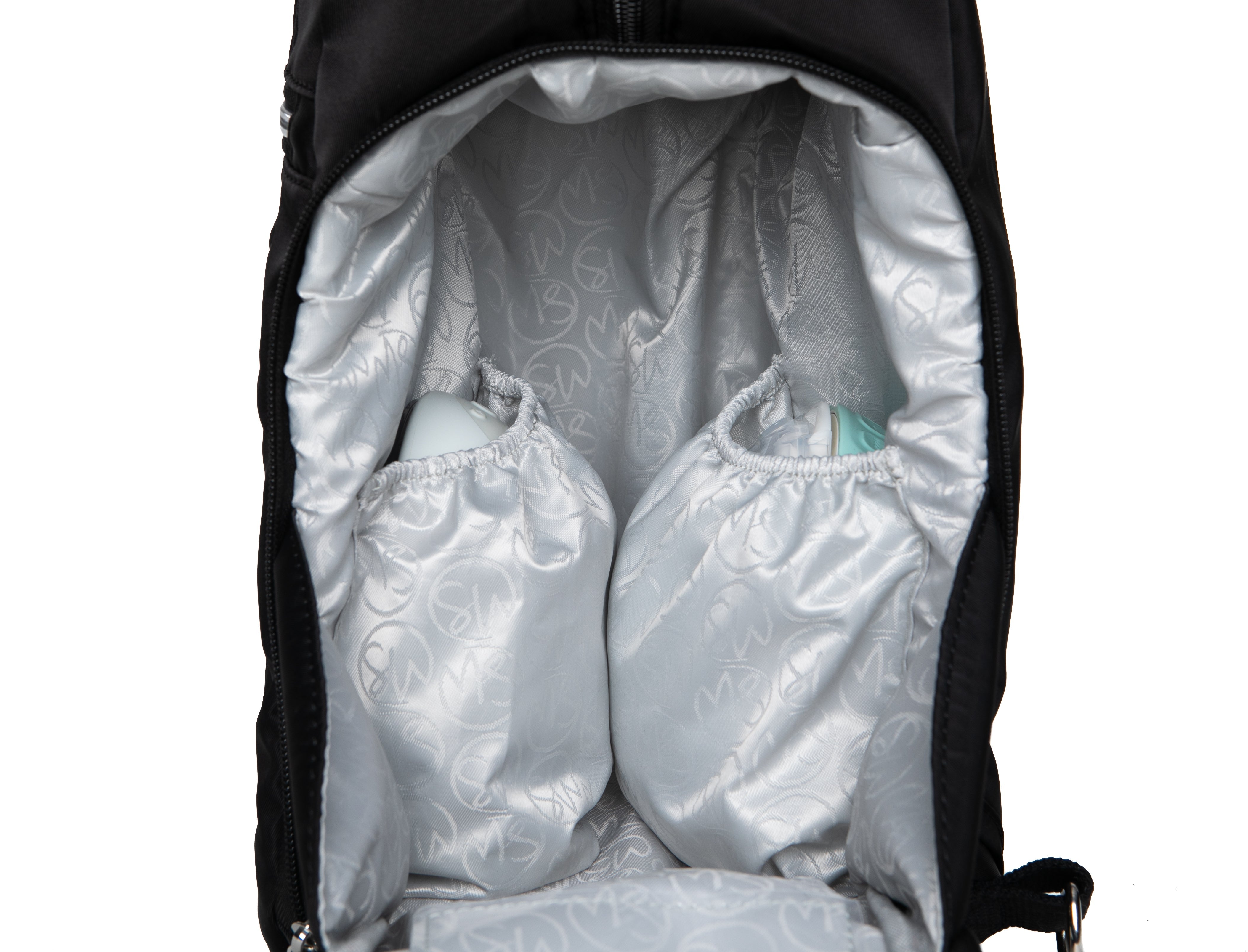 Sarah Wells Kelly Breast Pump Backpack in Black - detail