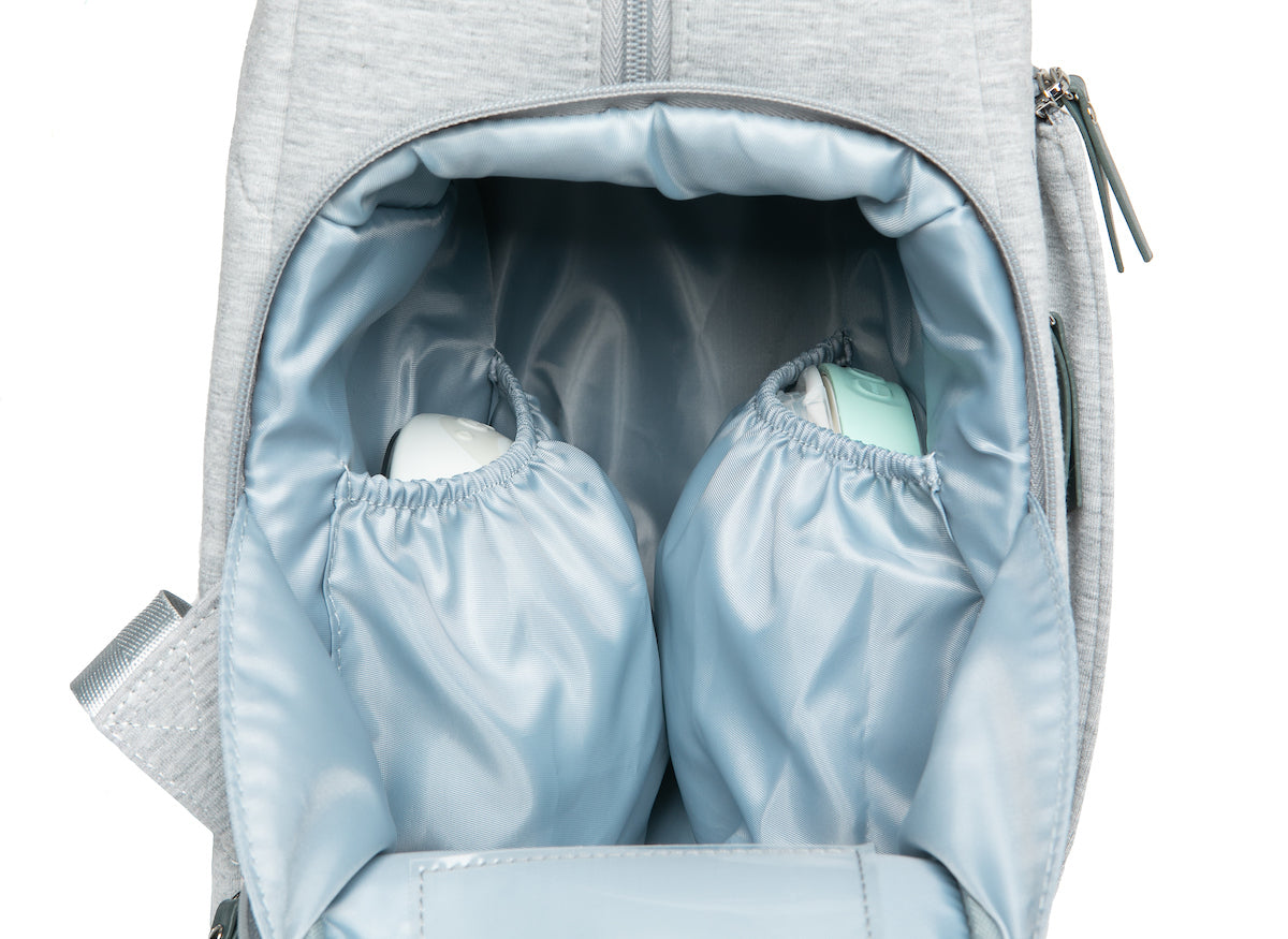 Fiona Backpack | Heather Gray Milk & Baby