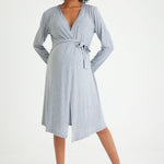 Sleep Well Maternity/Nursing Nightgown & Robe Set Milk & Baby