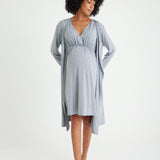 Sleep Well Maternity/Nursing Nightgown & Robe Set Milk & Baby
