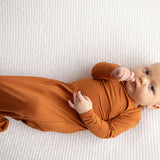 Saddle Knotted Newborn Baby Gown