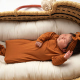 Saddle Knotted Newborn Baby Gown