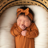 Saddle Knotted Newborn Baby Gown