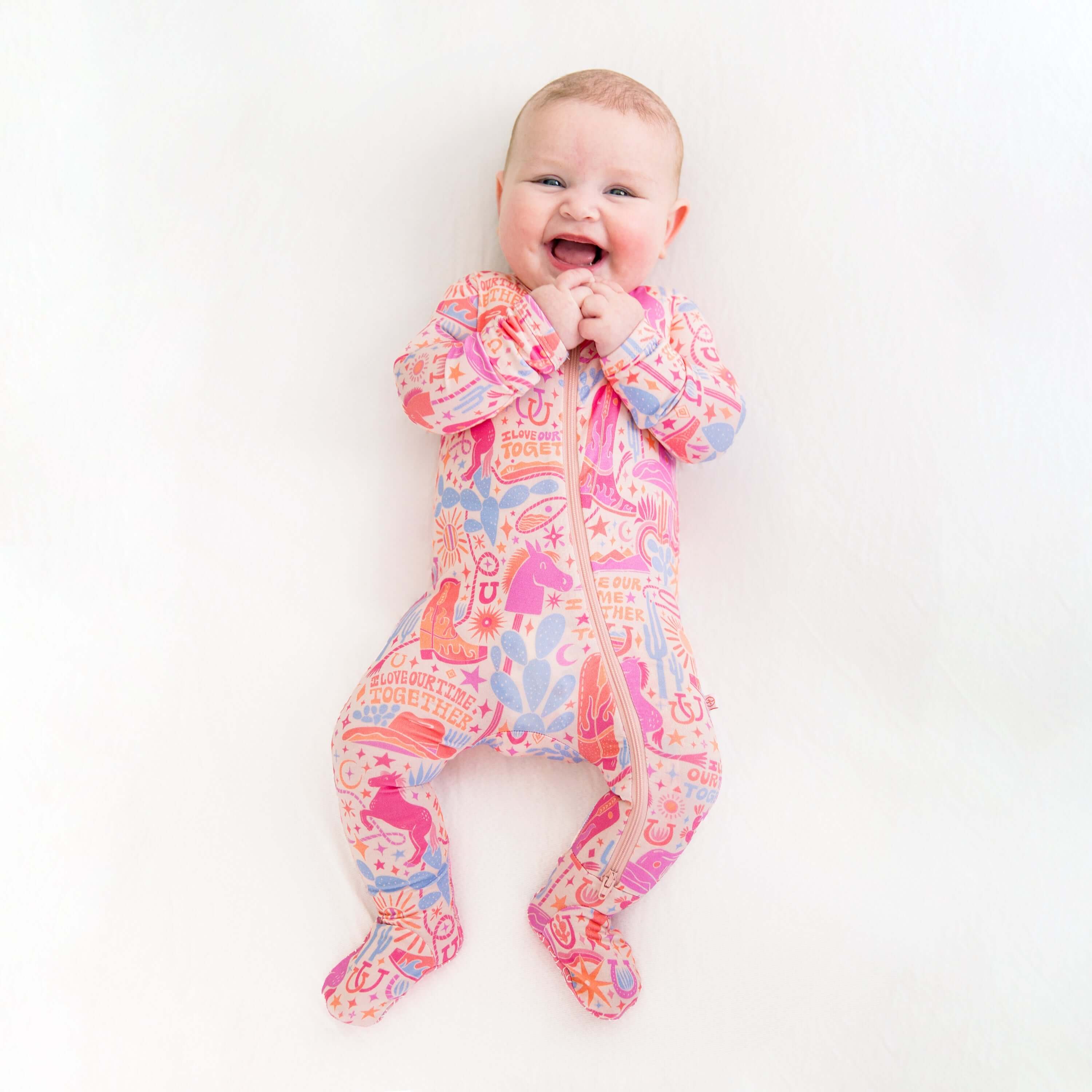The Second-Skin Footie | Saddle Up | "I Love Our Time Together" | Milk & Baby