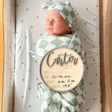Sage | Bamboo Newborn Nest | Milk & Baby