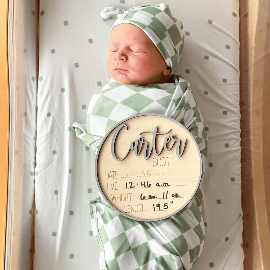 Sage | Bamboo Newborn Nest | Milk & Baby