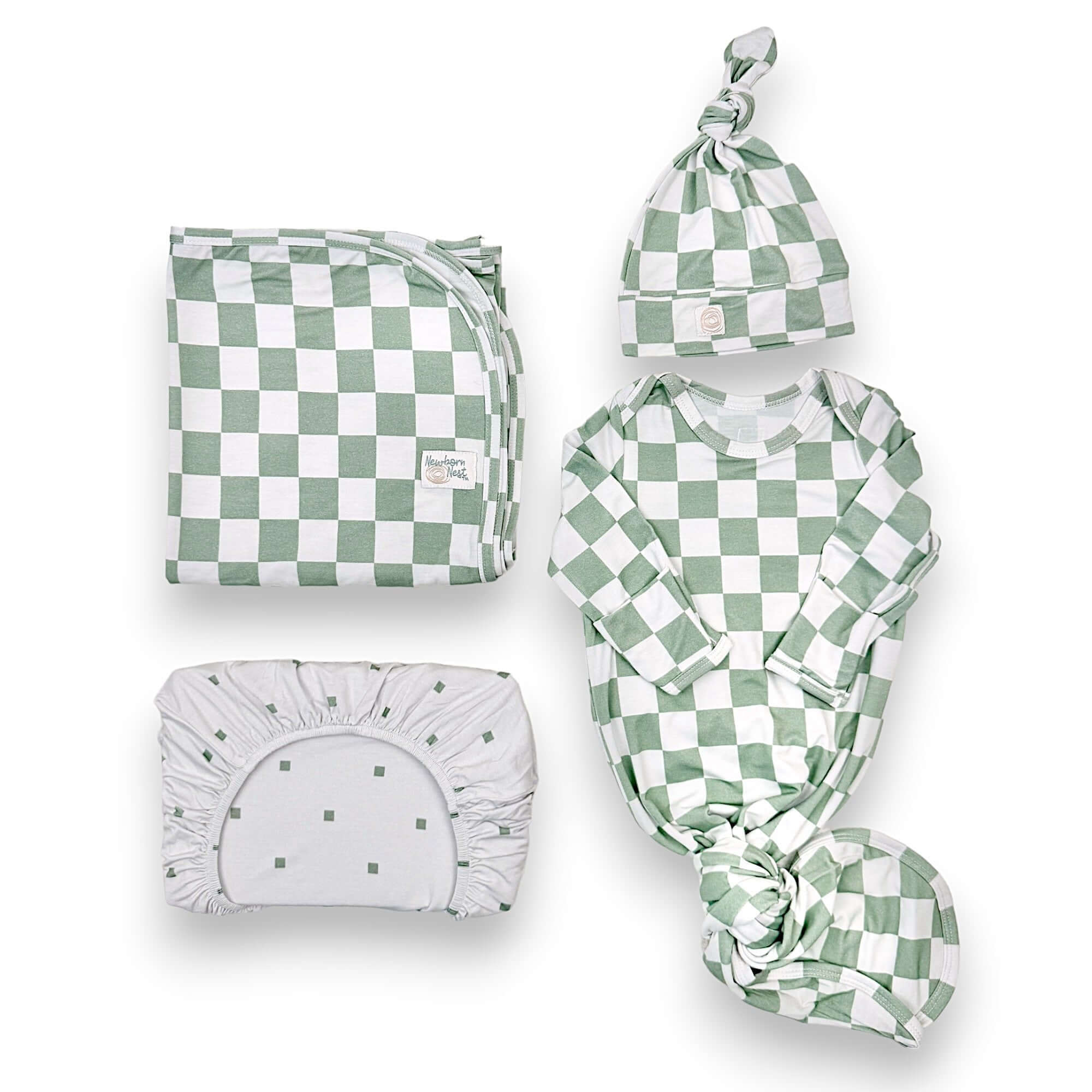 Sage | Bamboo Newborn Nest | Milk & Baby