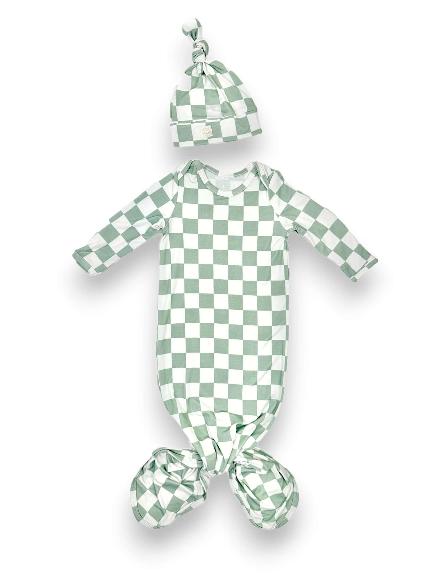 Sage| Knotted Gown Set | Milk & Baby