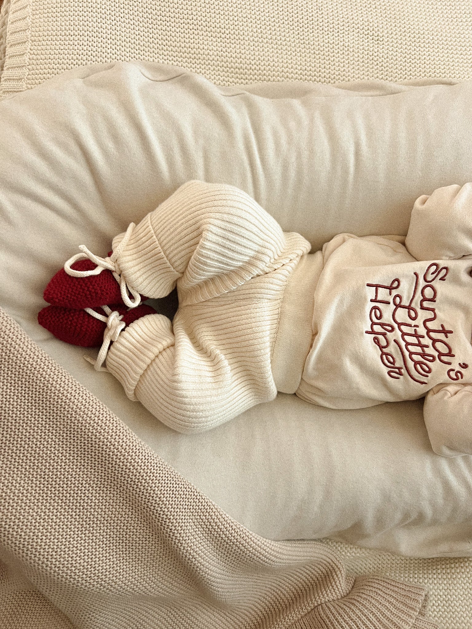 Luna + Luca Baby Rib Leggings | Cream | Milk & Baby