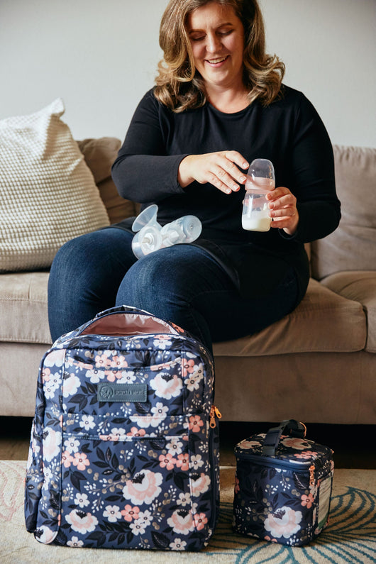 Kelly Breast Pump Backpack (Le Floral) Milk & Baby