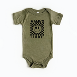 Mama's Dude Checkered Onesie