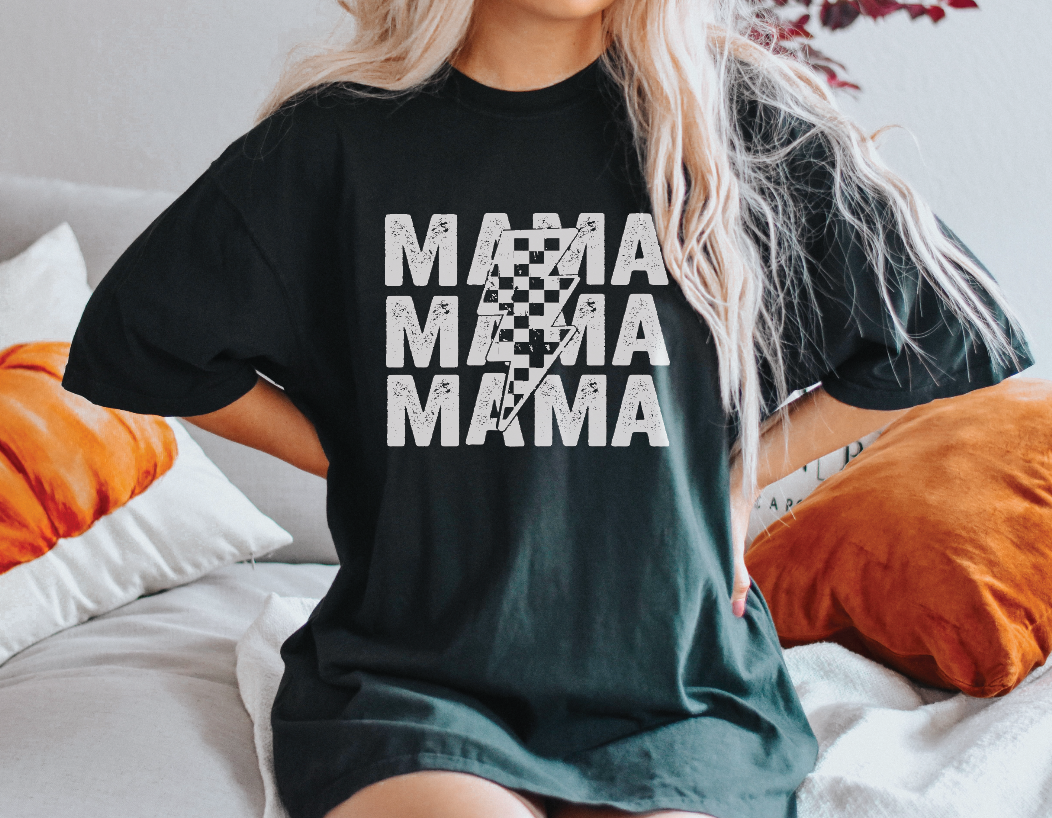 Mama Stacked Lightening Bolt Tee | Milk & Baby