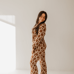 Women's Bamboo Pajama | Gingerbread Checkerboard 2024 | Milk & Baby