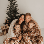 Women's Bamboo Pajama | Gingerbread Checkerboard 2024 | Milk & Baby