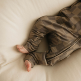 Faded Brown Checkerboard | Bamboo Zip Pajamas