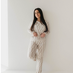 Smile Checkerboard | Women's Bamboo Pajamas | Milk & Baby