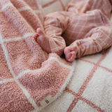 Cotton Candy Grid | Bamboo Zip Pajamas Milk & Baby