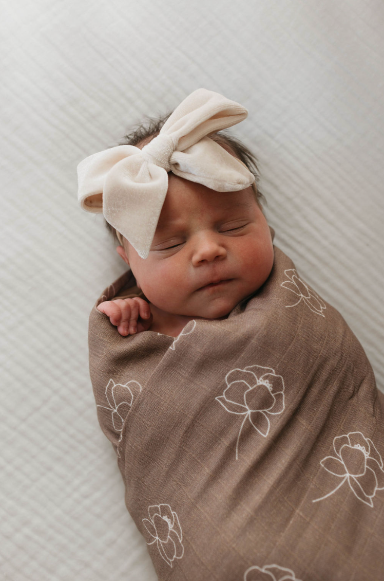 Sweet Dreams Floral | Muslin Swaddle | Milk & Baby