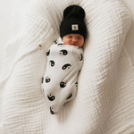 Black & White Yin Yang | Bamboo Swaddle | Milk & Baby