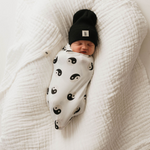 Black & White Yin Yang | Bamboo Swaddle | Milk & Baby
