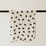 Black & White Yin Yang | Bamboo Swaddle | Milk & Baby