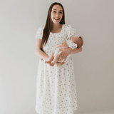 Garden Days | Ivory Floral Muslin Dress