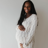 Smile Checkerboard | Women's Bamboo Pajamas | Milk & Baby