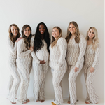 Smile Checkerboard | Women's Bamboo Pajamas | Milk & Baby