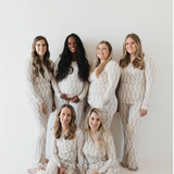 Smile Checkerboard | Women's Bamboo Pajamas | Milk & Baby