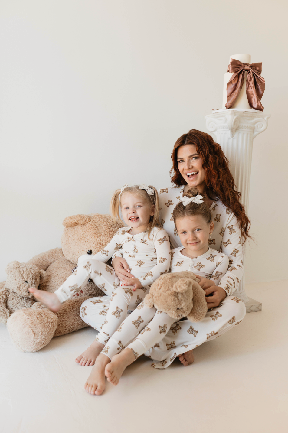 Kendy x FF Bears | Women's Bamboo Pajamas Milk & Baby