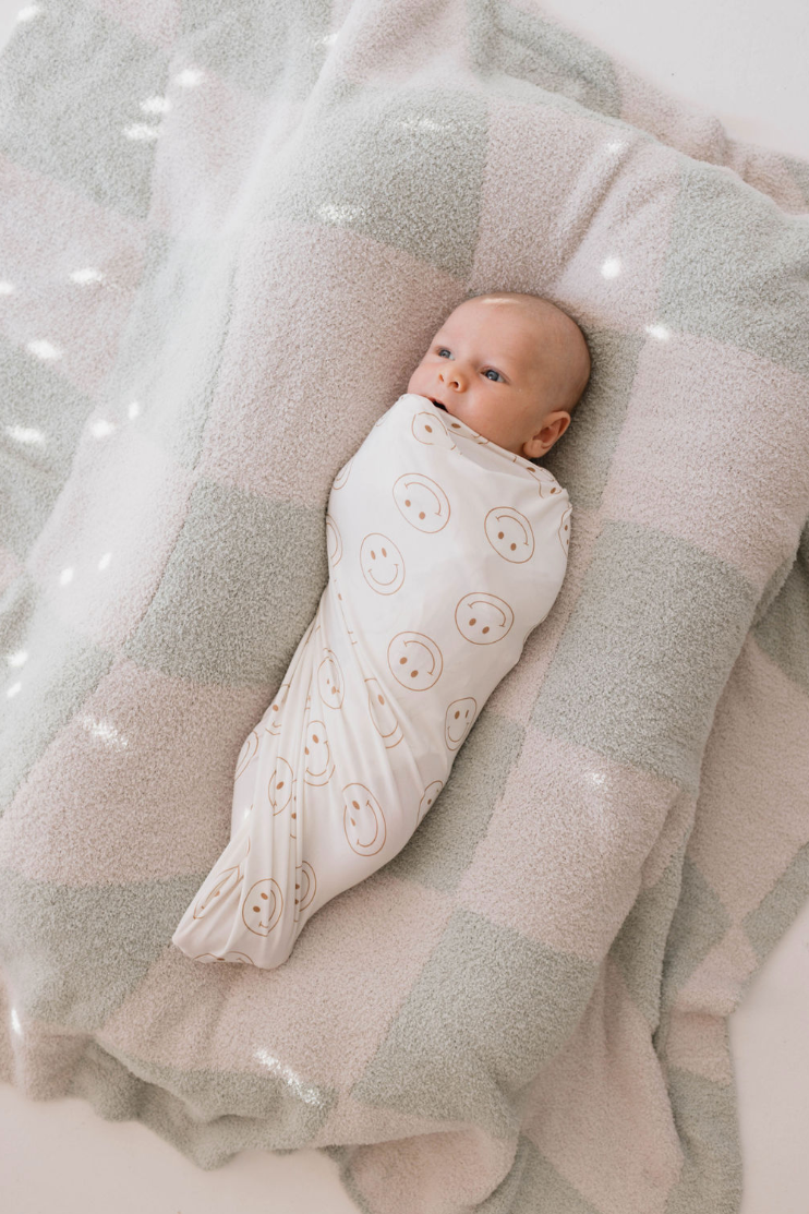 Just Smile | Bamboo Swaddle | Milk & Baby