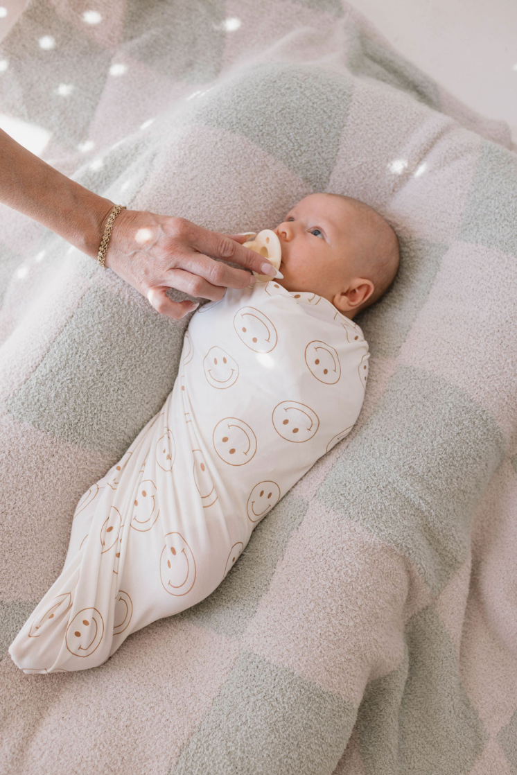 Just Smile | Bamboo Swaddle | Milk & Baby