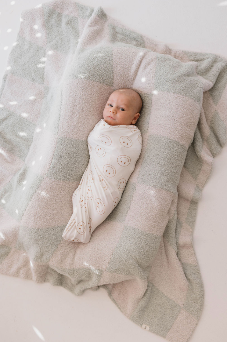 Just Smile | Bamboo Swaddle | Milk & Baby
