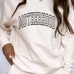 Motherhood Varsity Pullover | Milk & Baby