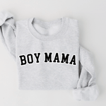 Boy Mama Varsity Outline Pullover | Milk & Baby