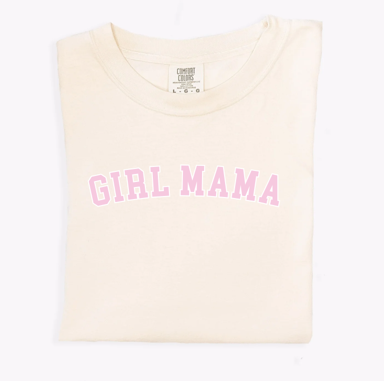 Girl Mama Bold Outline Varsity Tee