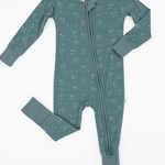 Starlit Sky | Bamboo One Piece Zip Pajama | An ultra-soft bamboo zip romper with an adorable star print, designed for comfort, breathability, and effortless diaper changes. Key Features: 🌱 Made from premium bamboo fabric – naturally soft and breathable �