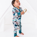 Into the Wild | Bamboo One Piece Zip Pajama