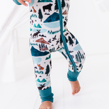 Into the Wild | Bamboo One Piece Zip Pajama