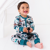 Into the Wild | Bamboo One Piece Zip Pajama
