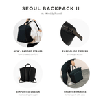 Ebony Seoul Neoprene Backpack II | Milk & Baby