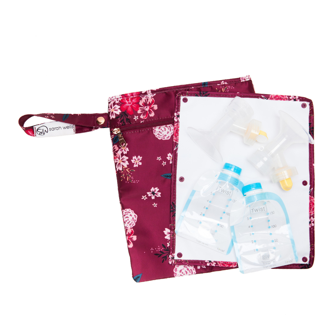 Pumparoo (Berry Bloom) | Wet/Dry Bag Milk & Baby