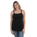 Signature Cotton Maternity & Nursing Tank | Black | Milk & Baby