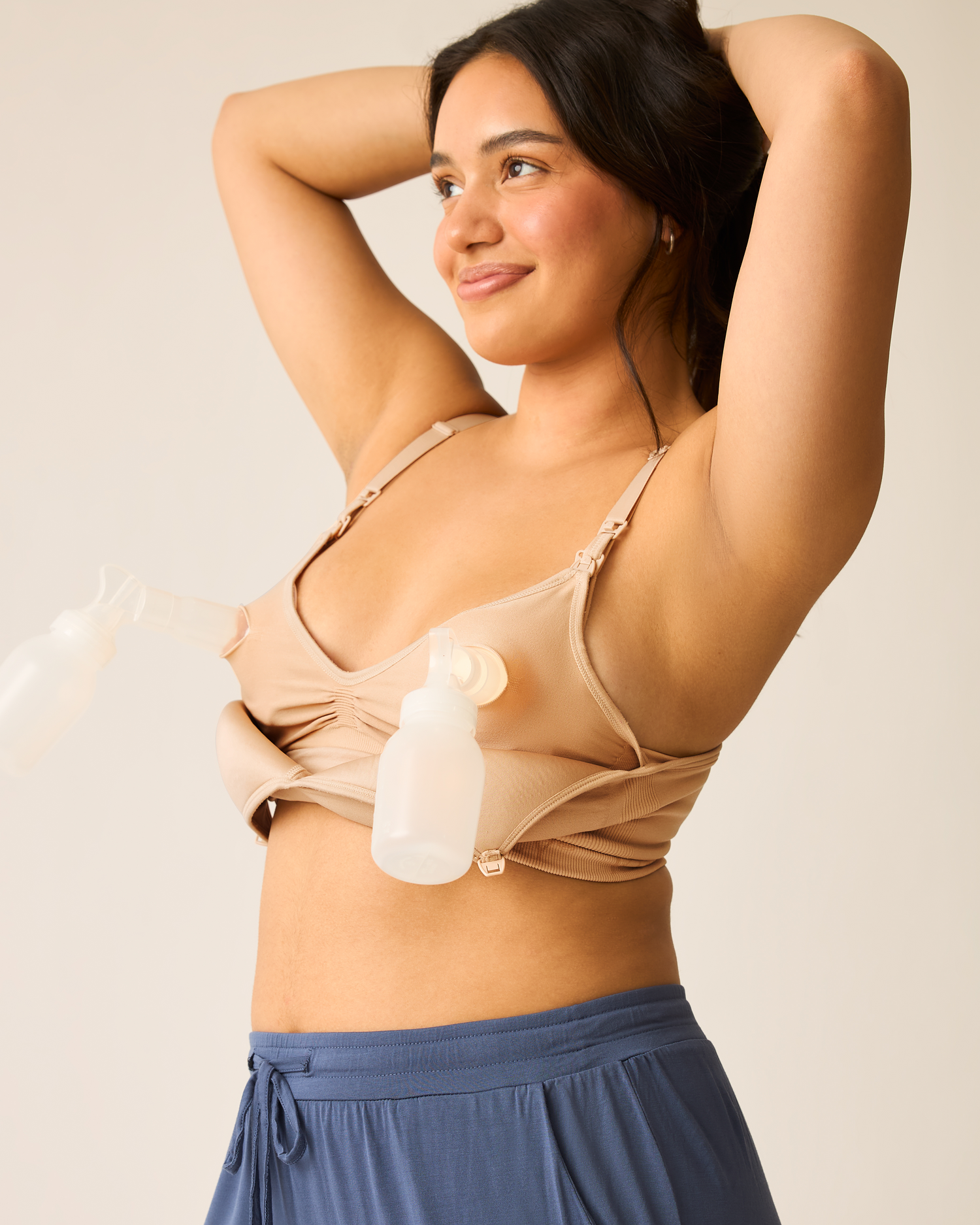 Signature Sublime® Contour Pumping & Nursing Bra | Beige