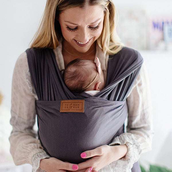Tuck and Bundle Baby Wrap | Slate Grey Milk & Baby