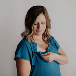 Blue Labor & Delivery Gown | Milk & Baby